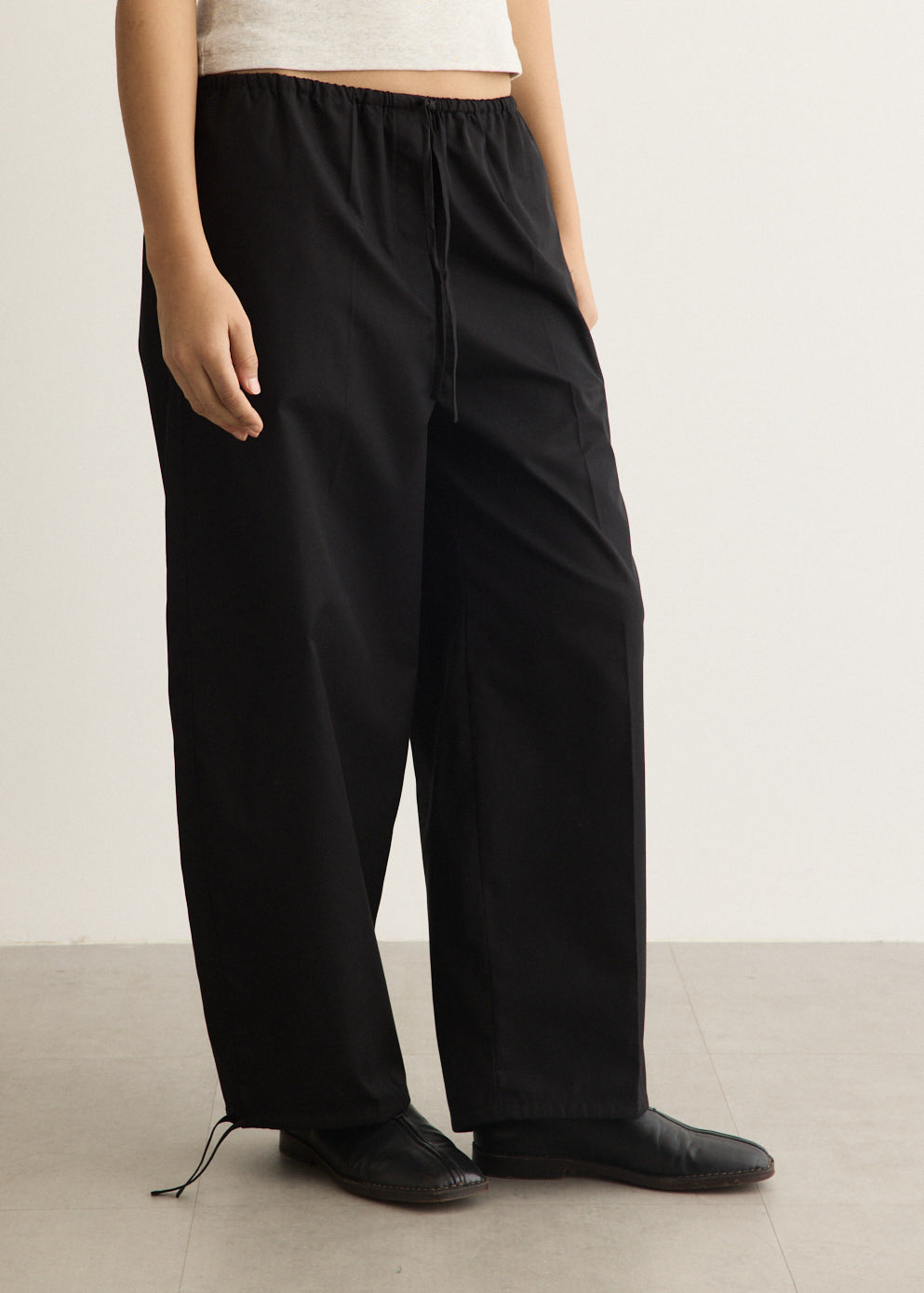 Drawstring Cotton Trousers