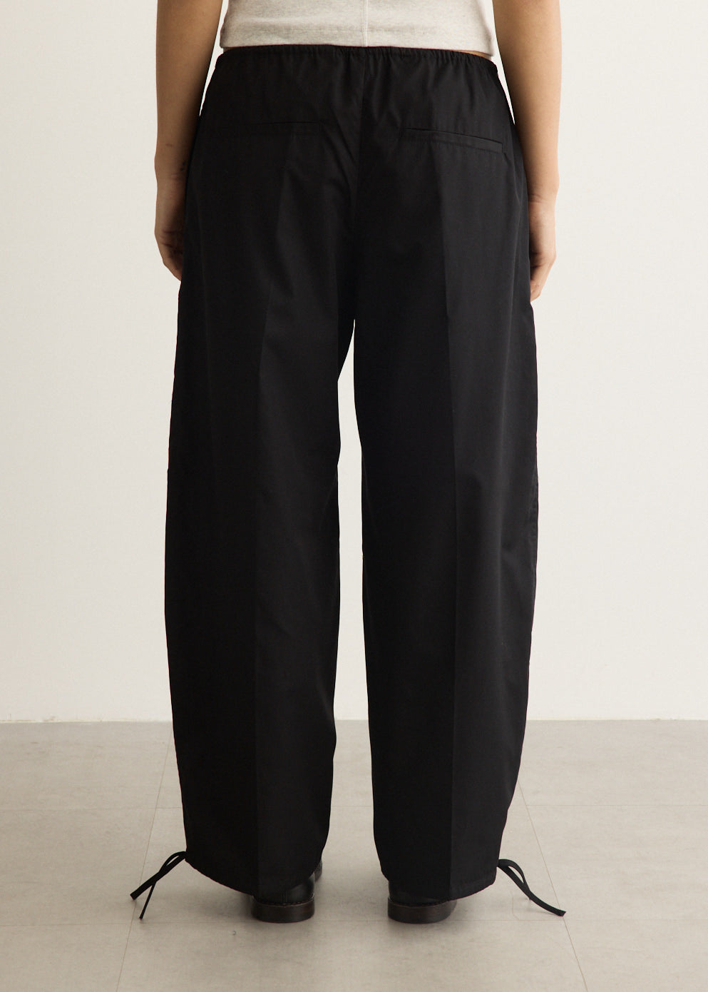 Drawstring Cotton Trousers