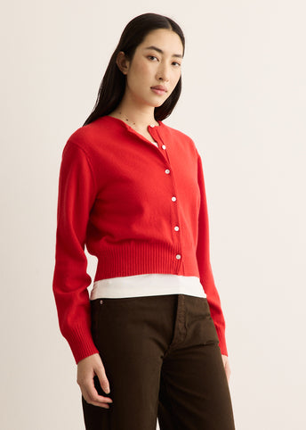 Crop Wool Cardigan