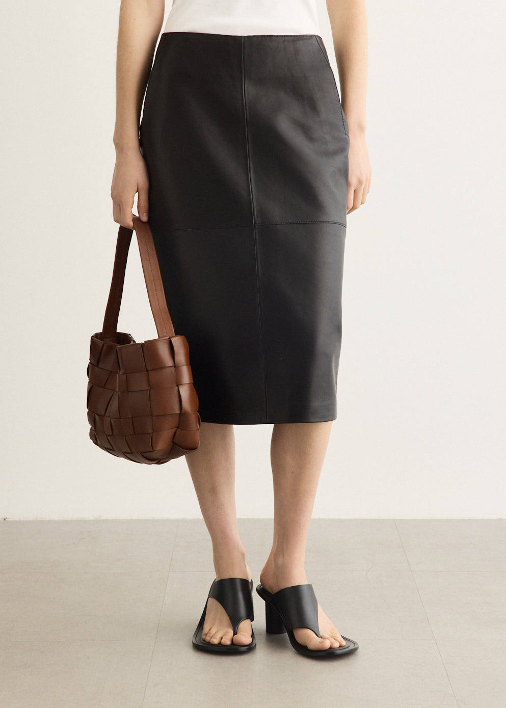 Wright Leather Skirt