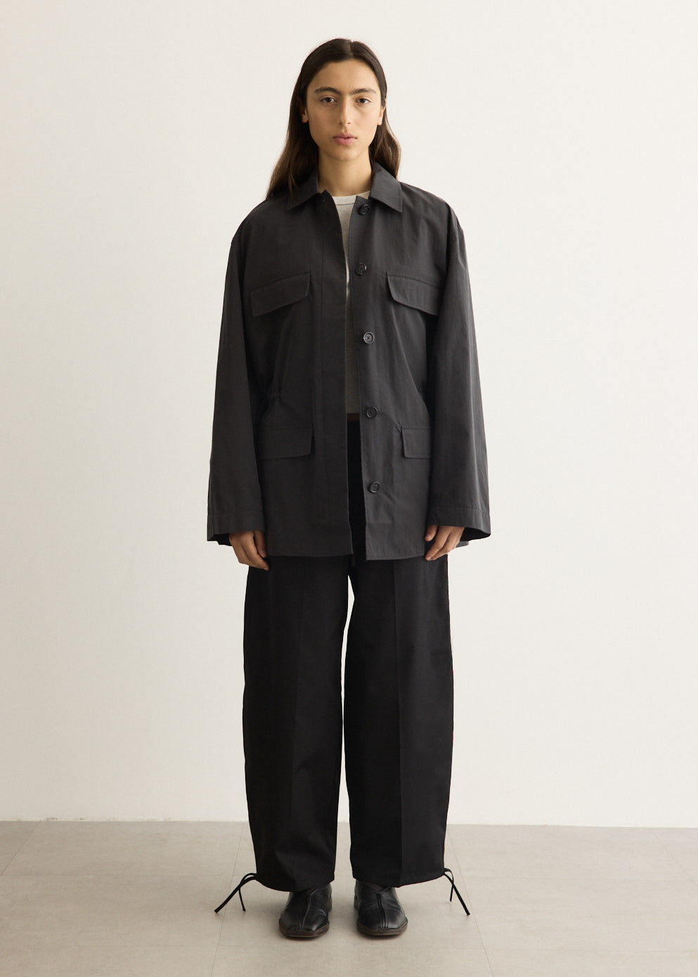 Drawstring Cotton Trousers