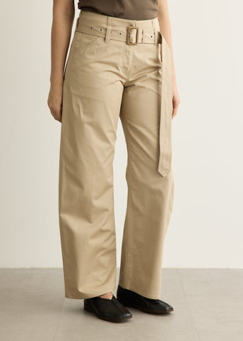 Page Twill Trousers with Belt