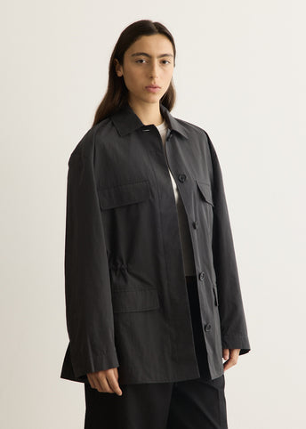 Collared Drawstring Jacket