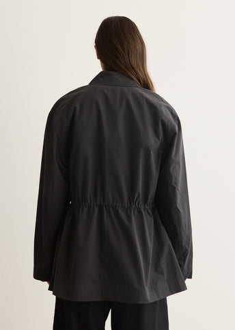 Collared Drawstring Jacket