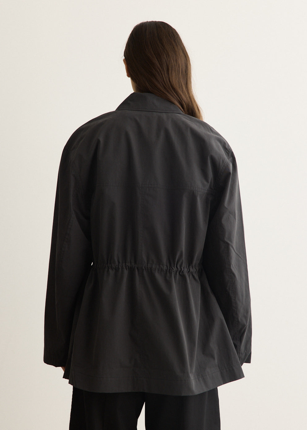Collared Drawstring Jacket