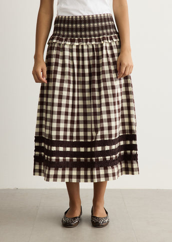 Ava Ruffle Midi Skirt