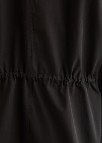 Collared Drawstring Jacket