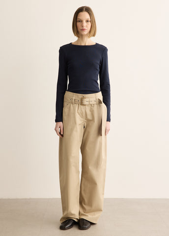 Page Twill Trousers with Belt