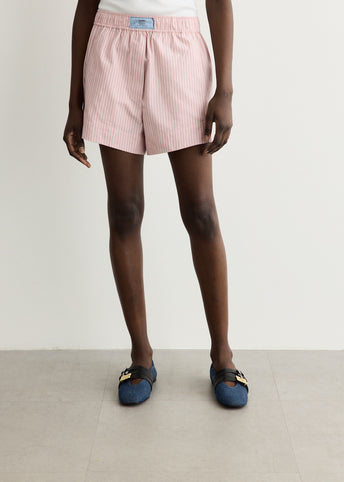 Stretch Cotton Elasticated Shorts