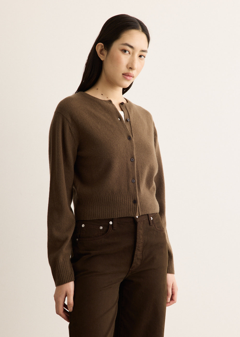 Crop Wool Cardigan
