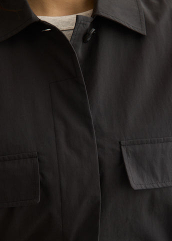 Collared Drawstring Jacket