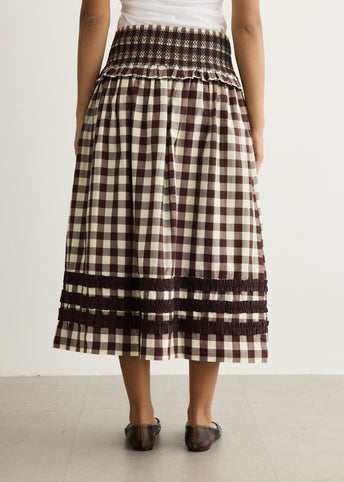 Ava Ruffle Midi Skirt