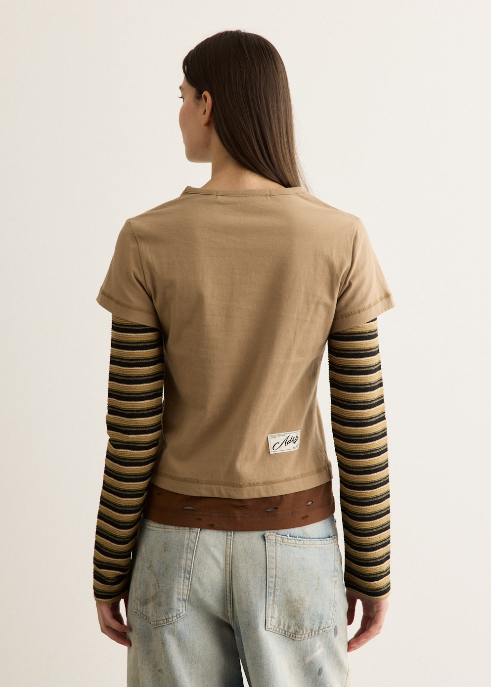 Layered Heart Message Long Sleeve T-Shirt
