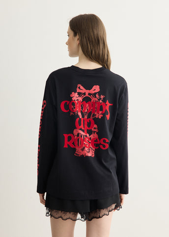 Coming Up Roses Print Long Sleeve T-Shirt
