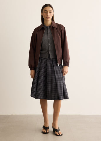 Concertina Check Skirt