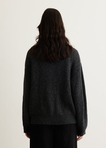Hunter Funnel Rib Cardigan