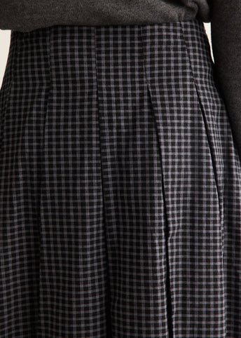 Concertina Check Skirt