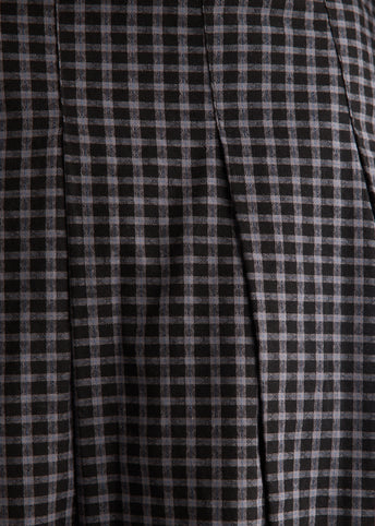Concertina Check Skirt