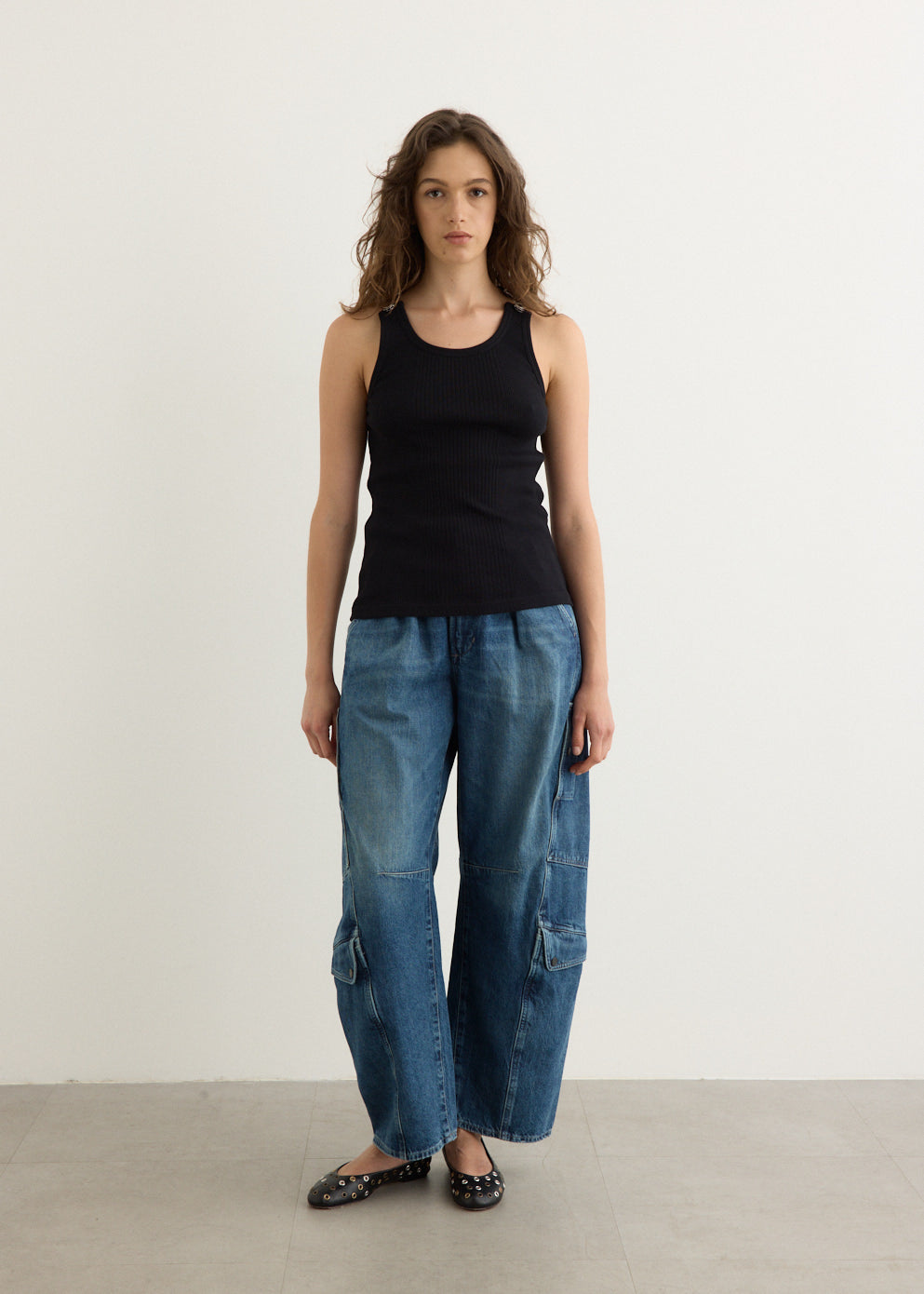 Overall Engraved Tank Top