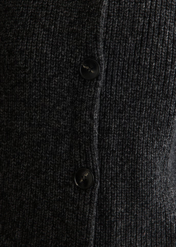 Hunter Funnel Rib Cardigan
