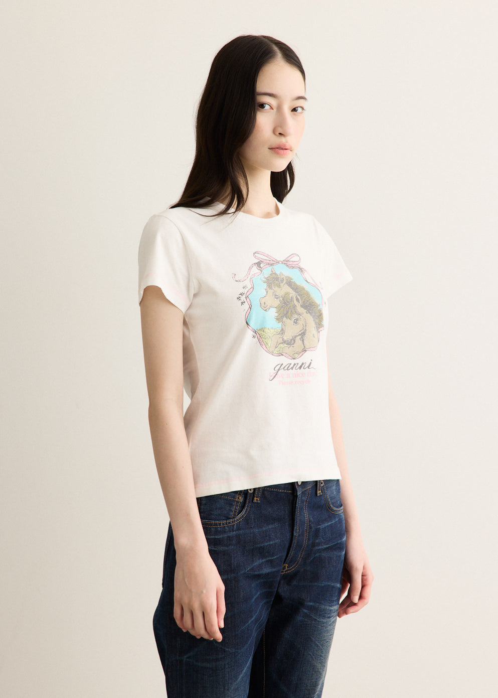 Baby Fit T-shirt with Horses