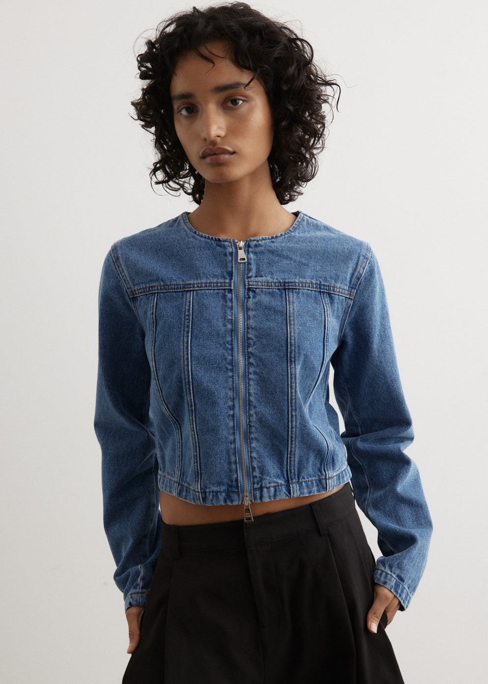 Panel Denim Jacket