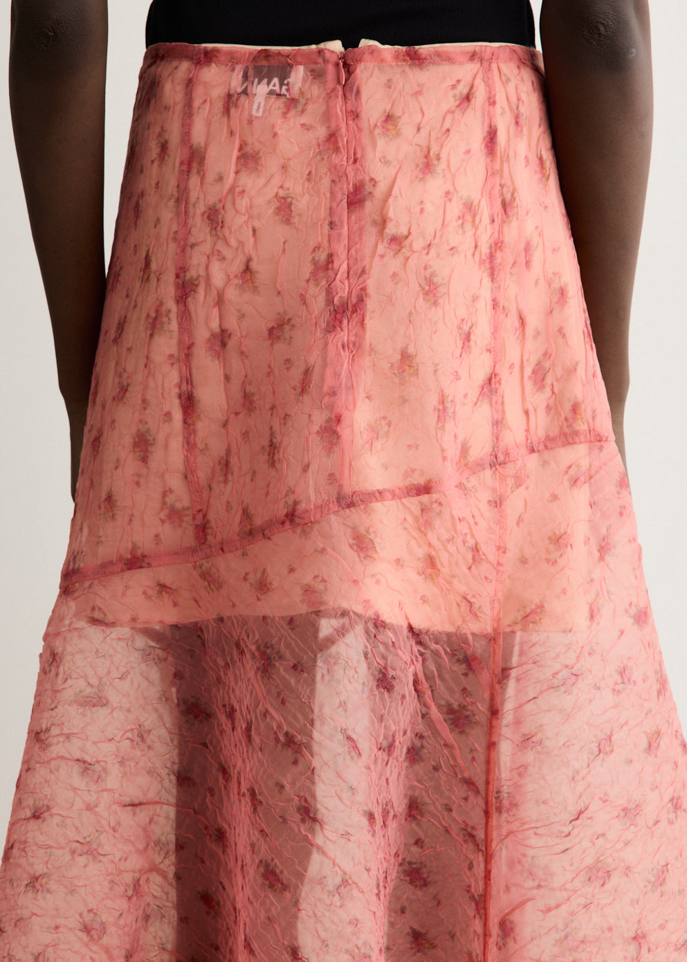 Shibori Organza Fluid Skirt