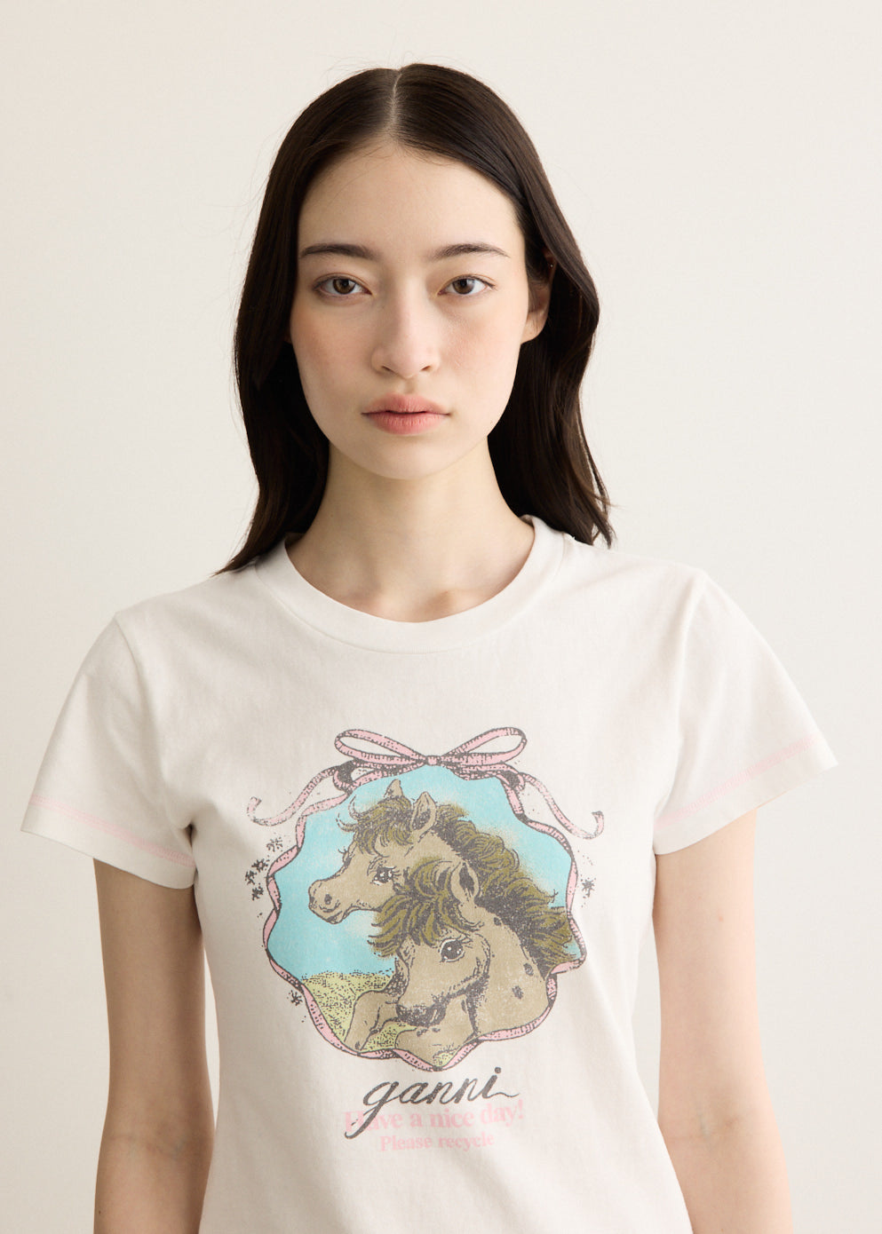 Baby Fit T-shirt with Horses