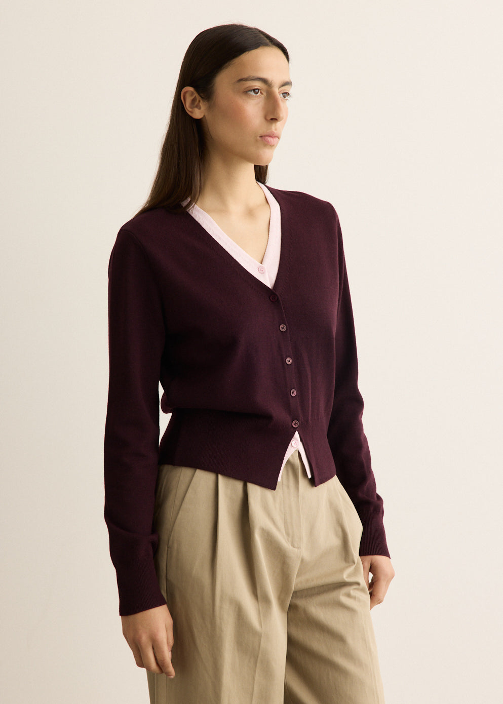 Sorbonne Contrast Knit Cardigan