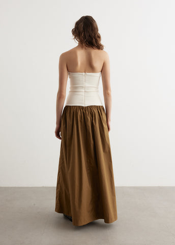 Duo Strapless Knit Cotton Dress