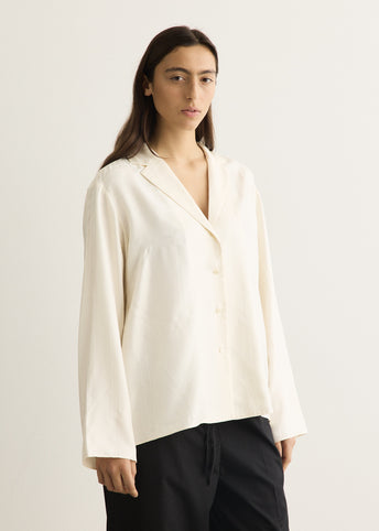 Monogram Silk Pj Top