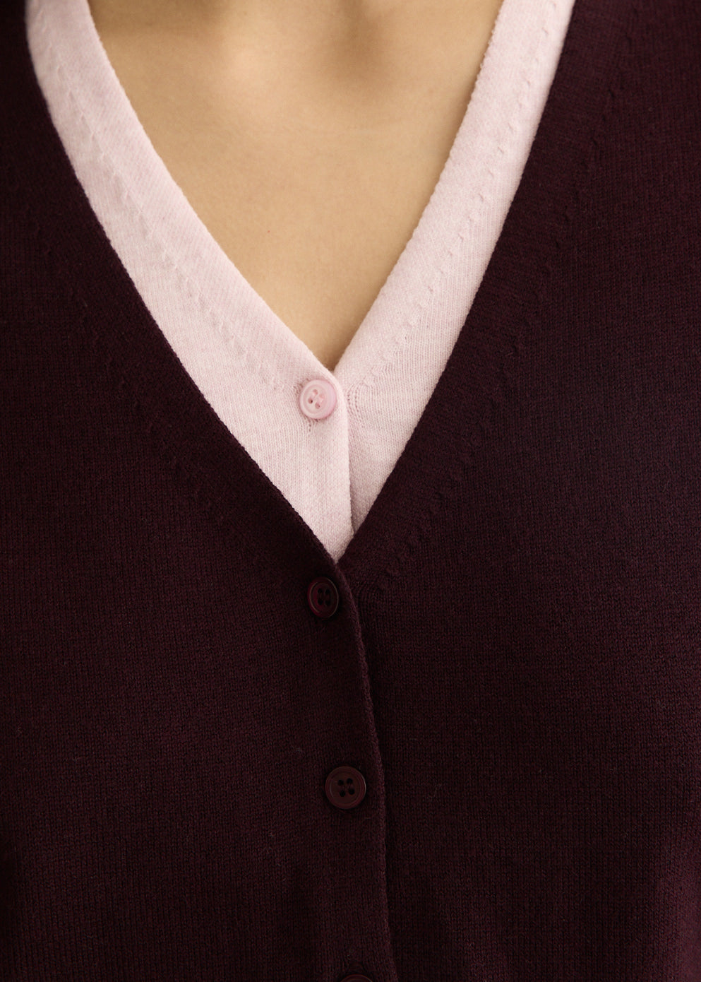 Sorbonne Contrast Knit Cardigan
