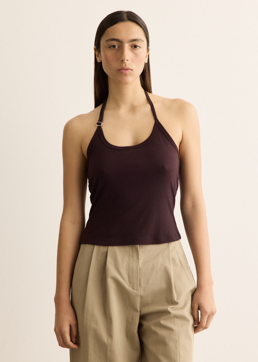 Double Halt Wrap Top