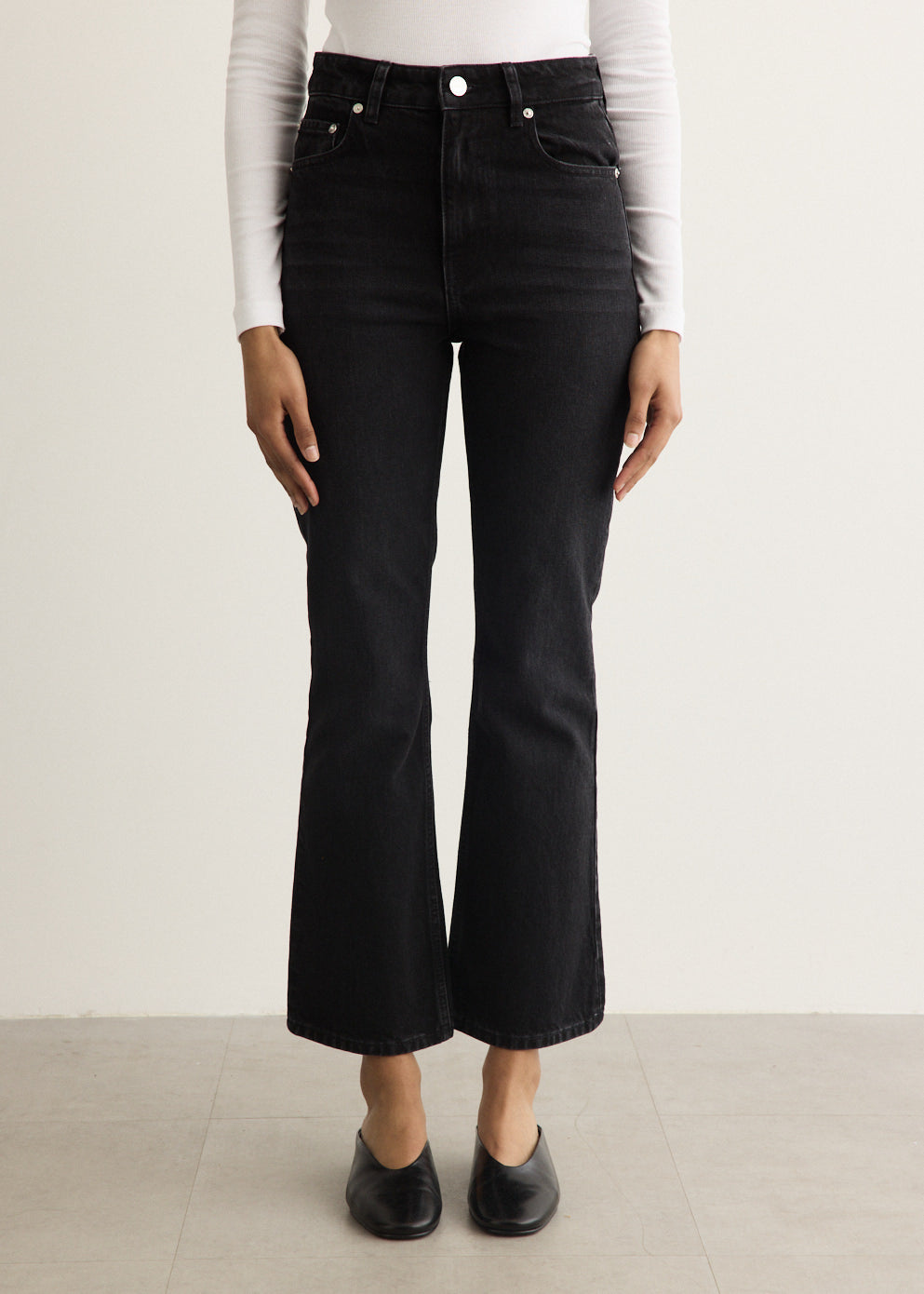 Rigid Denim Betzy Cropped Jeans