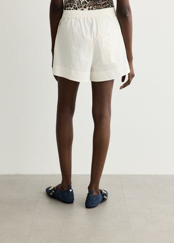 Stretch Cotton Elasticated Shorts