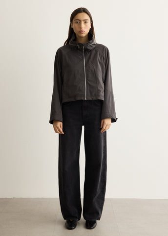 Drawstring Fleece Wind Jacket