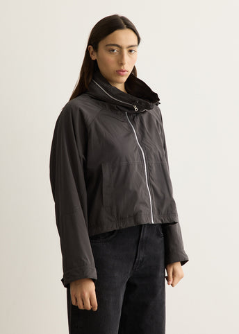 Drawstring Fleece Wind Jacket
