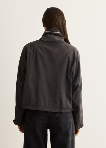 Drawstring Fleece Wind Jacket
