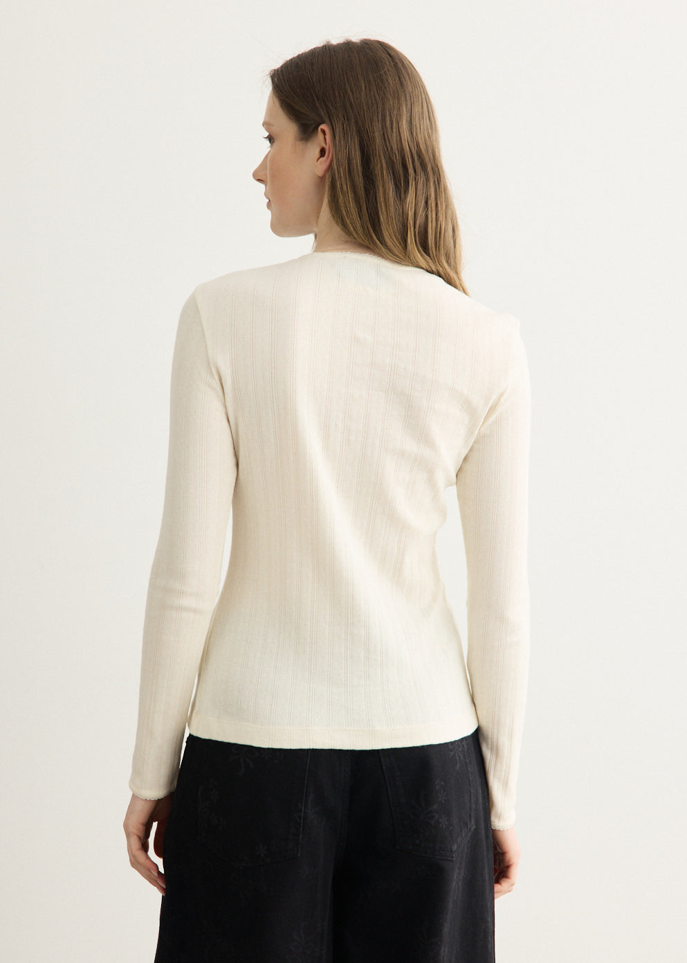 Turbo Embellished Pointelle Cardigan