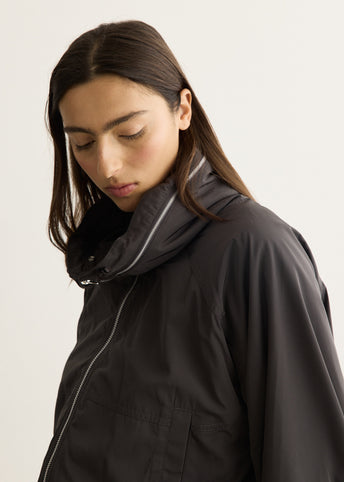 Drawstring Fleece Wind Jacket