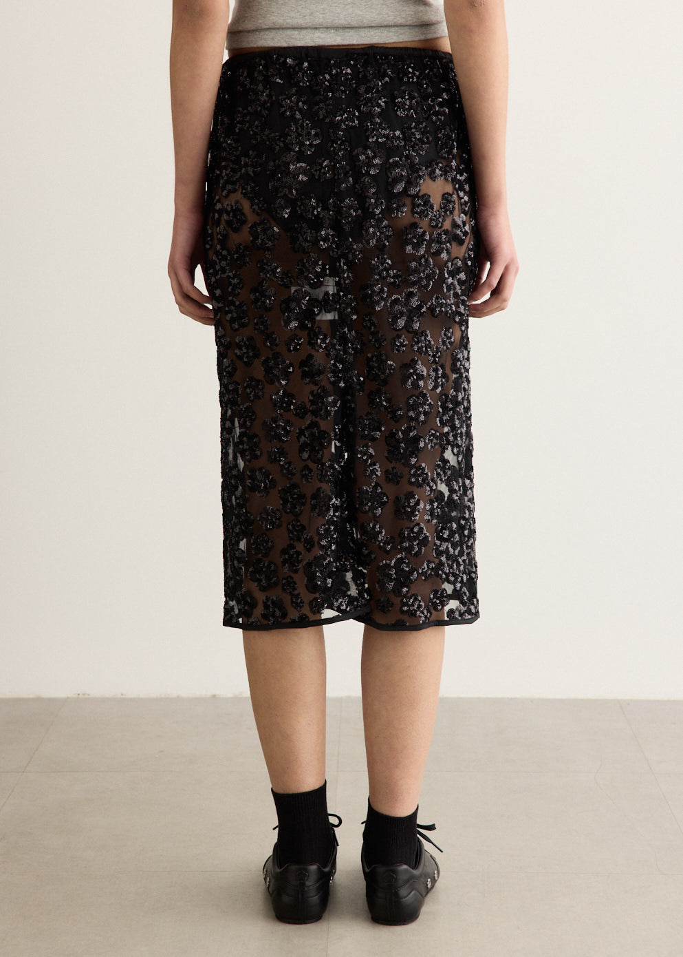 Bria Ume Floral Sequin Skirt