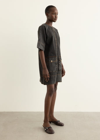 Washed Kimono Dress