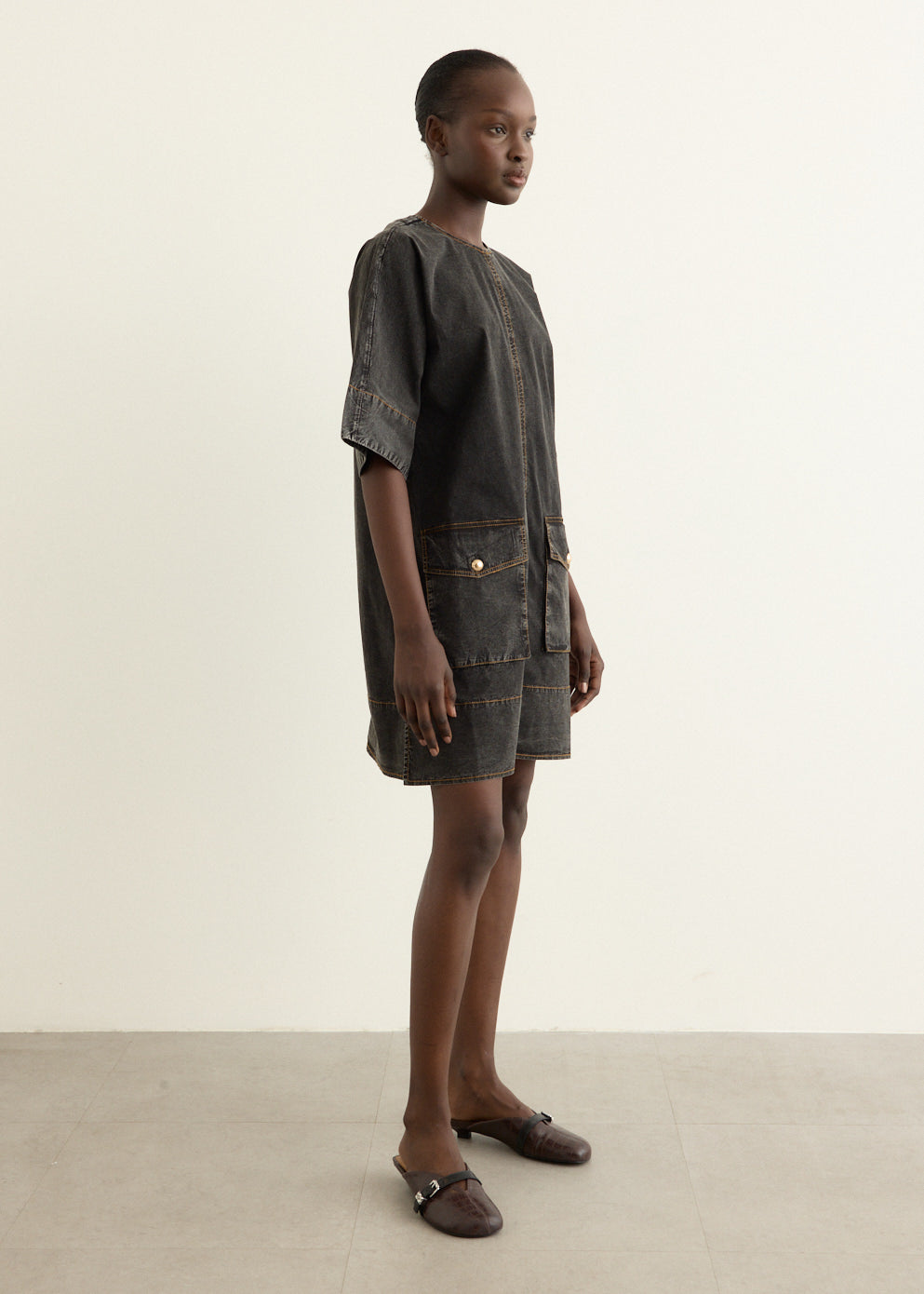 Washed Kimono Dress