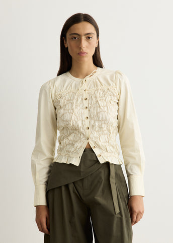 Elliana Smocked Cardi