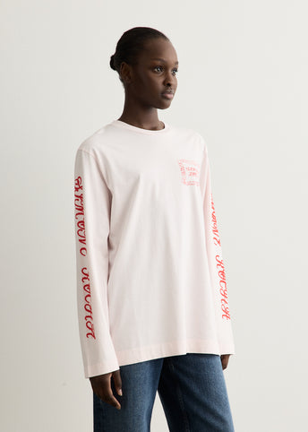 Pillowcase Logo Print Long Sleeve T-Shirt
