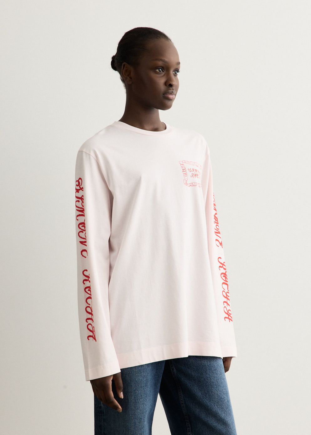 Pillowcase Logo Print Long Sleeve T-Shirt