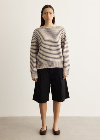 Alpaca Blend Stripe Pullover