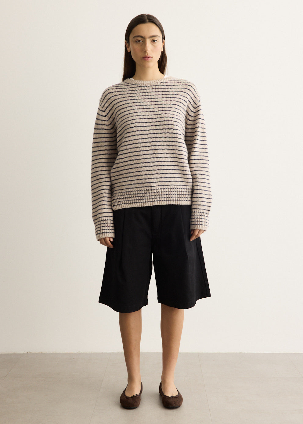 Alpaca Blend Stripe Pullover