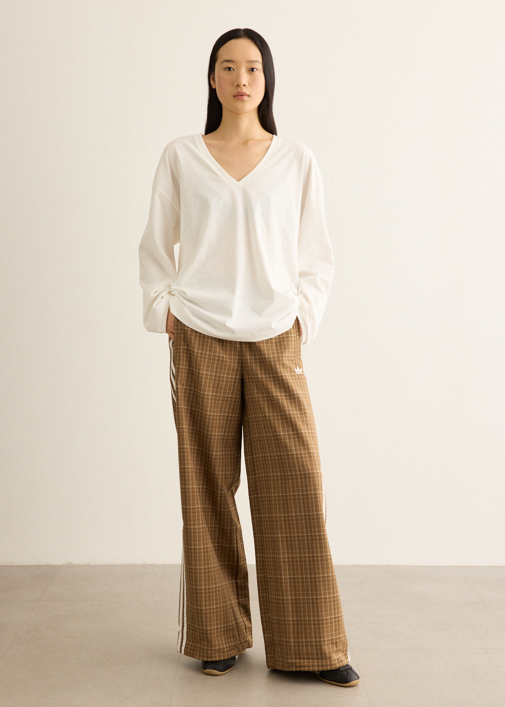 Check Track Pants