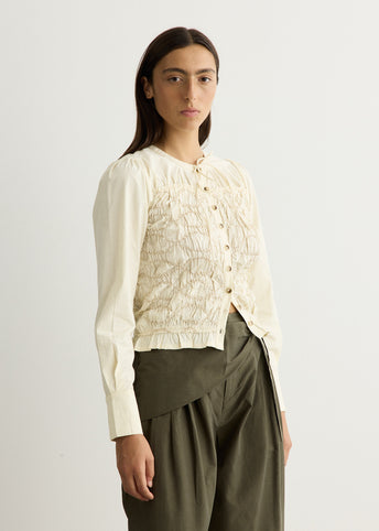 Elliana Smocked Cardi